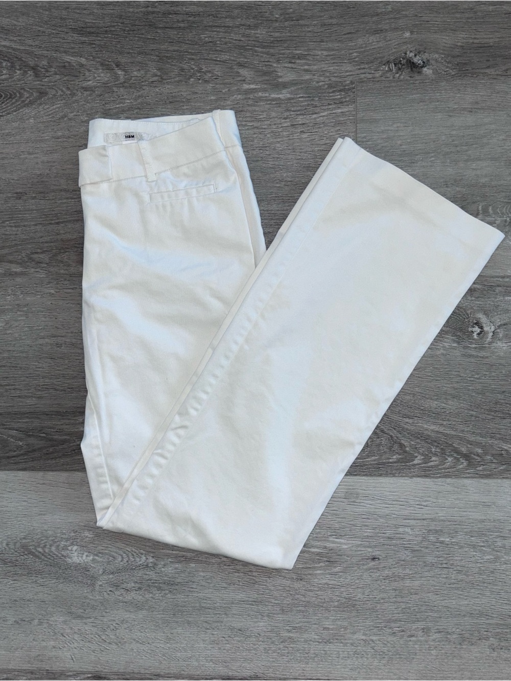 H&M White Boot-Cut Women's Pants